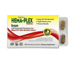 Комплекс вітамінів та мінералів Natures Plus (Hema-Plex) повільного вивільнення