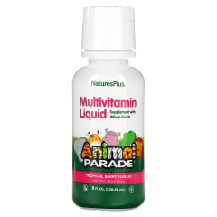 Мультивітаміни для дітей Natures Plus (Children's Multi-Vitamin Animal Parade Liquid) ягідний смак 236.56 мл