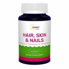 Комплекс шкіра, волосся, нігті Sunny Caps (Hair, Skin & Nails Complex Powerful) 100 капсул