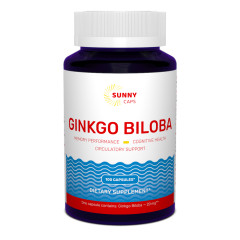 Гінкго Білоба Sunny Caps (Ginkgo Biloba) 20 мг 100 капсул