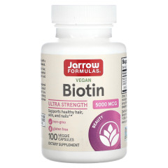 Біотин Jarrow Formulas (Biotin) 5000 мкг 100 капсул