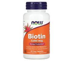 Біотин NOW Foods (Biotin) 5000 мкг