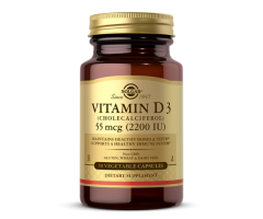 Вітамін Д3 холекальциферол Solgar (Vitamin D3 Cholecalciferol) 2200 МО