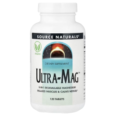 Магній ультра Source Naturals (Ultra-Mag) 200 мг 120 таблеток