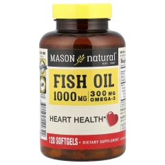 Риб'ячий жир з омега-3 Mason Natural (Omega-3 Fish Oil) 1000 мг